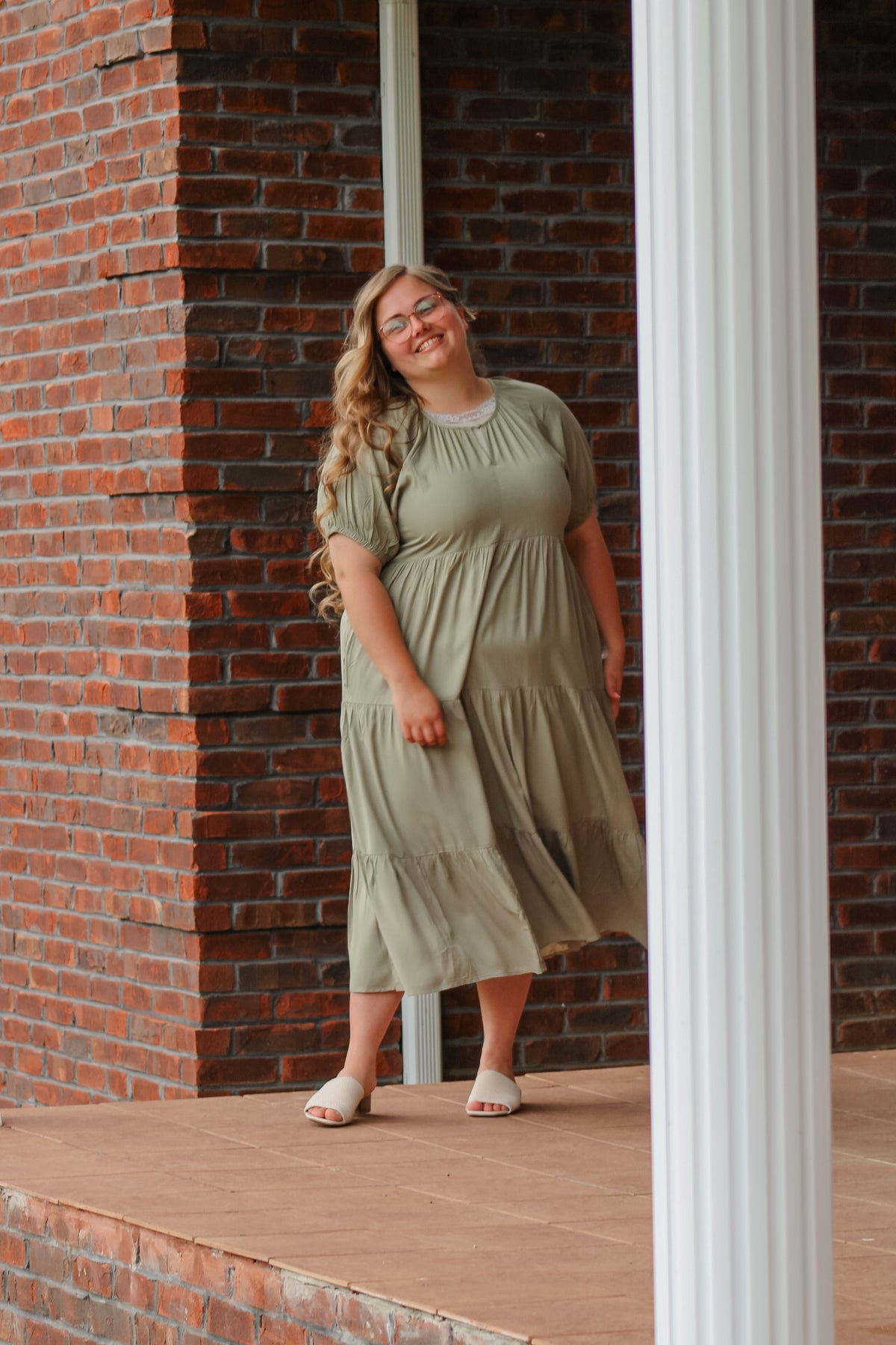 SAGE GREEN DRESS-MIDI