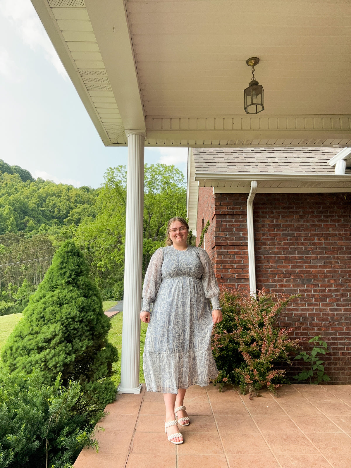 THE EVELYN-PAISLEY MIDI DRESS