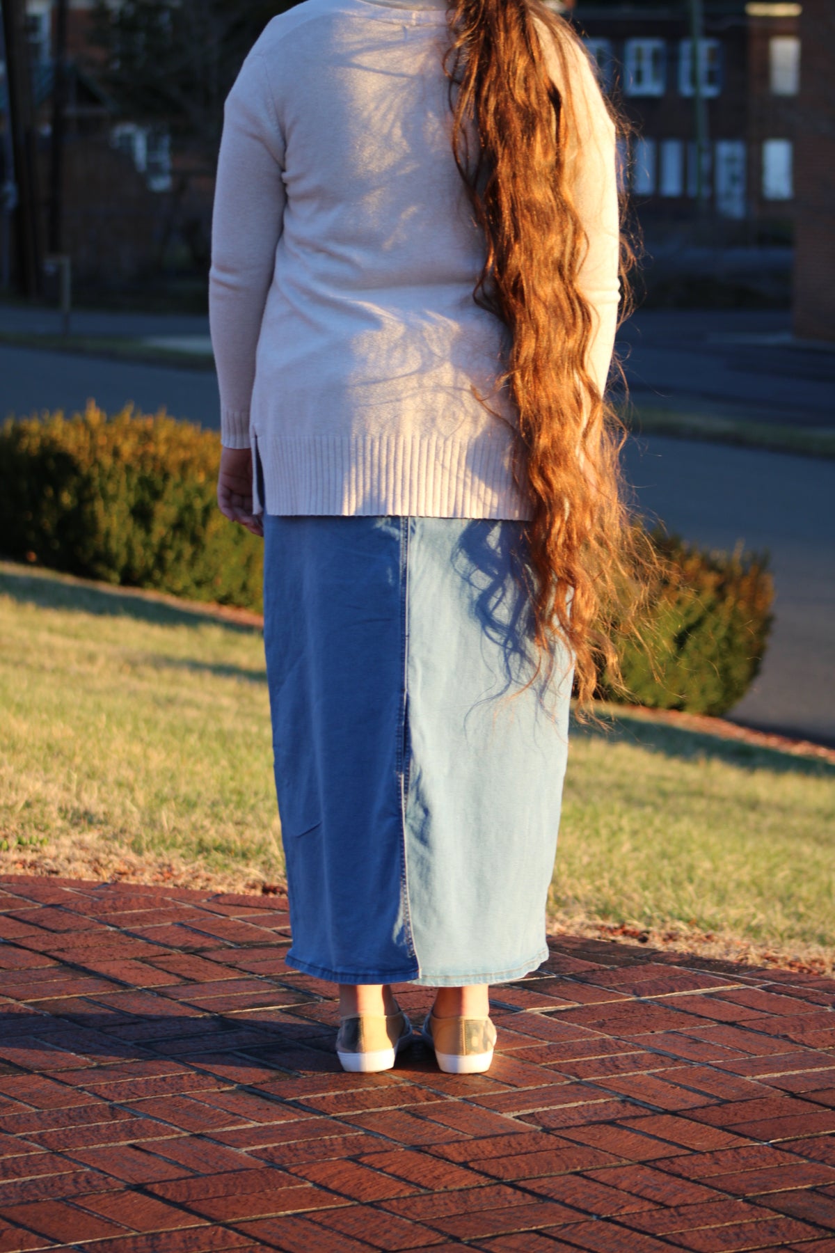 MAXI JEAN SKIRT