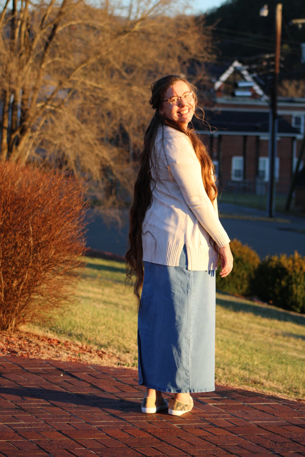 MAXI JEAN SKIRT