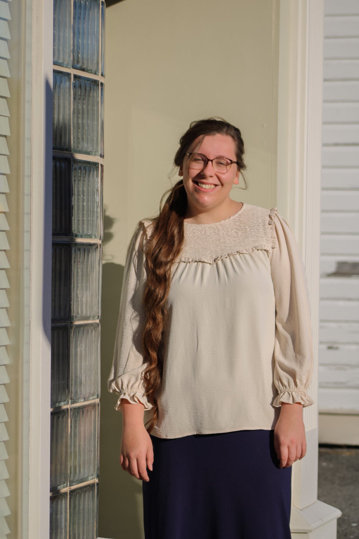 THE ALLIE -SMOCKED TOP